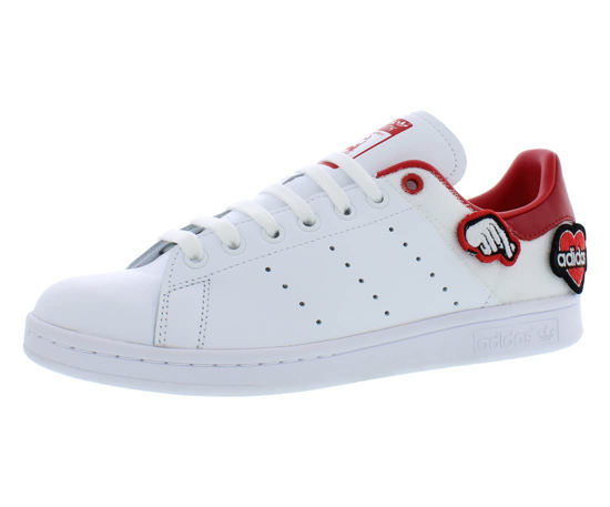 Picture of adidas Originals Adidas Stan Smith Mens Shoes Size 6, Color: White/Red - Size: 6