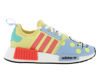 Picture of adidas NMD_R1 GS Boys Shoes Size 5.5, Color: Sand/Bright Coral/Clear Sky-Yellow - Size: 5.5 Big Kid
