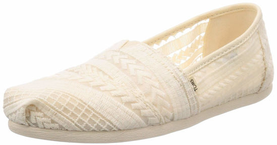 Picture of TOMS mens Womens Loafer Natural Beige fashion sneakers, Natural Arrow, 10 US - Size: 10
