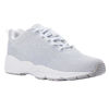 Picture of Propét Women Stability Fly Sneaker, White/Silver Knit Mesh, 7.5 D US - Size: 7.5 Wide