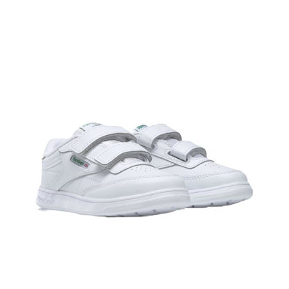 Picture of Reebok unisex child Club C Sneaker, White/Glen Green/Vector Blue, 9 Toddler US - Size: 9 Toddler