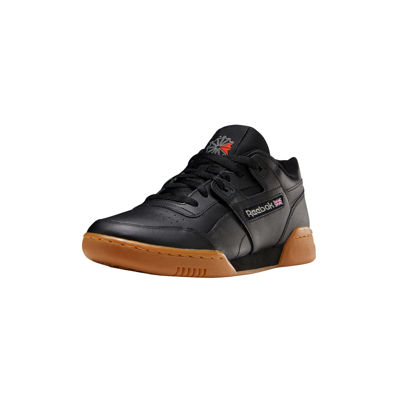 Picture of Reebok Men Workout Plus Sneaker, Black/Carbon/Classic red, 10 - Size: 10