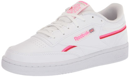 Picture of Reebok Women's Club C Cross Trainer, FTWWHT/ATOPNK/VECRED, 6.5 - Size: 6.5