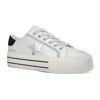Picture of VINTAGE HAVANA Womens Amaze Metallic Lace Up Sneakers Shoes Casual - Silver - Size 11 B - Size: 11