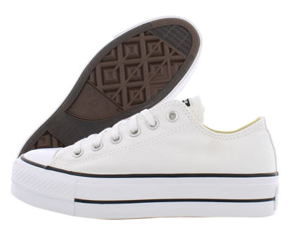 Picture of Converse Women's Platform Sneaker, White Black, 5 - Size: 5