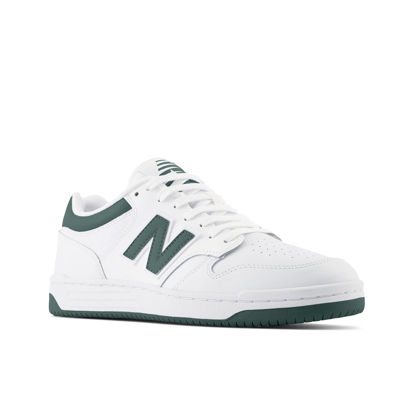 Picture of New Balance BB480L v1 White/Nightwatch Green 1 US Men's 4, Women's 5.5 D (M) - Size: 5.5 Women/4 Men
