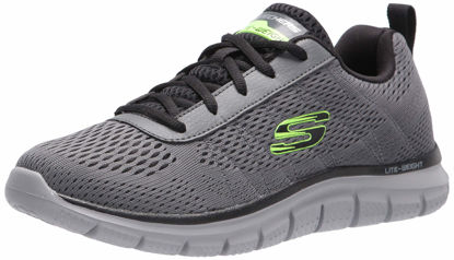 Picture of Skechers mens Skechers Men's Track Moulton Oxford, Charcoal/Black, 10.5 US - Size: 10.5