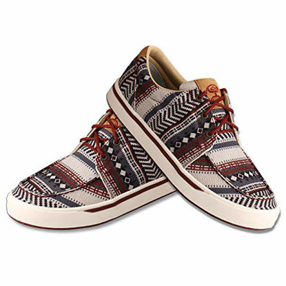 Picture of Twisted X Men's Hooey Loper - Slip-on or Lace-up Moisture-Wicking Loper Shoes for Men - Designed with Blended Rice Husk and Durable ecoTWX Material, Dark Baja, 9 M - Size: 9