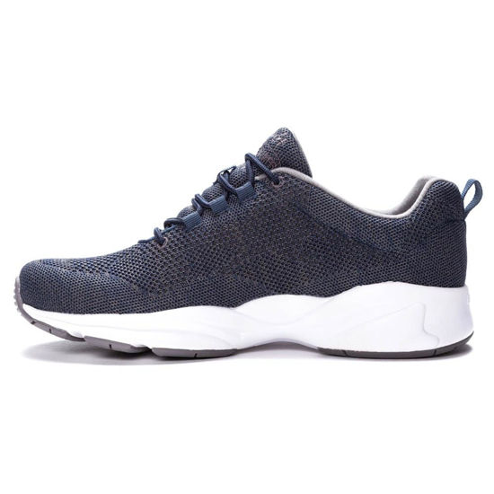 Picture of Propét Mens Stability Fly Sneaker, Navy/Grey, 9 US - Size: 9