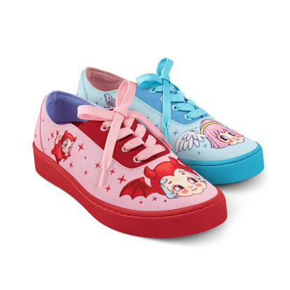 Picture of Hot Chocolate Design Cherub & Devil Unisex Casual Sneakers Multicoloured HCD 38 - Size: 8