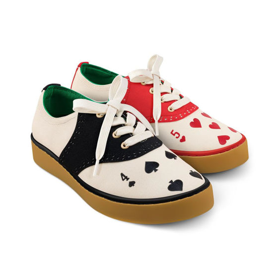 Picture of Hot Chocolate Design Hearts Unisex Casual Sneakers Multicoloured HCD 39 - Size: 9