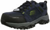 Picture of Skechers Men's Low-Top Trainers, Blue Navy Suede Leather W Textile Nvbk, 7 - Size: 7