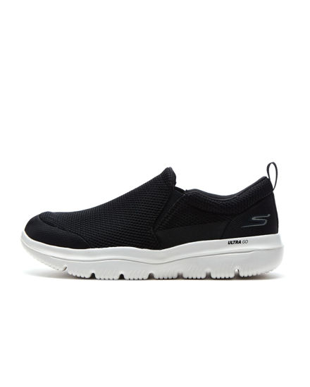 Picture of Skechers Men's GO Walk Evolution Ultra-Impeccable Sneaker, Black/White, 7 X-Wide - Size: 7 X-Wide