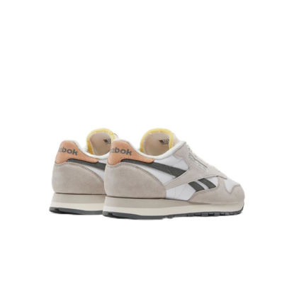 Picture of Reebok Unisex Classic Leather Sneaker, White/Moonstone/Grey 5, 11 US Men - Size: 12.5 Women/11 Men