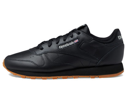 Picture of Reebok womens Classic Leather Sneaker, Reefresh Black/Pure Grey/Gum, 10.5 US - Size: 10.5