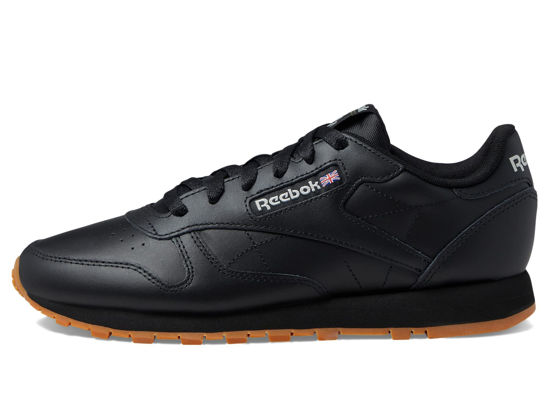 Picture of Reebok womens Classic Leather Sneaker, Reefresh Black/Pure Grey/Gum, 10.5 US - Size: 10.5