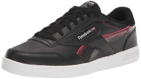 Picture of Reebok Men's Club MEMT Sneaker, Black/White/Vector Red, 8 - Size: 8