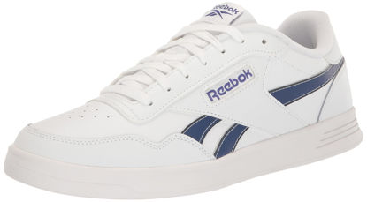 Picture of Reebok Unisex Court Advance Sneaker, Footwear White/Classic Cobalt/Vector Navy, 9 US Men - Size: 10.5 Women/9 Men