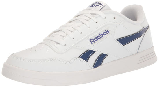 Picture of Reebok Unisex Court Advance Sneaker, Footwear White/Classic Cobalt/Vector Navy, 9 US Men - Size: 10.5 Women/9 Men