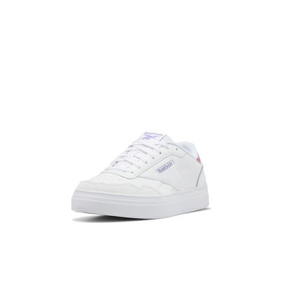 Picture of Reebok Women's Court Advance Sneaker, White/Lilac/Pink Glow, 7 - Size: 7