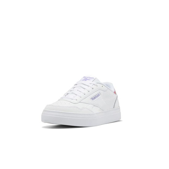 Picture of Reebok Women's Court Advance Sneaker, White/Lilac/Pink Glow, 7 - Size: 7