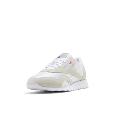 Picture of Reebok Men's Classic Nylon Sneaker, White/White/LGTGRE, 6.5 - Size: 6.5