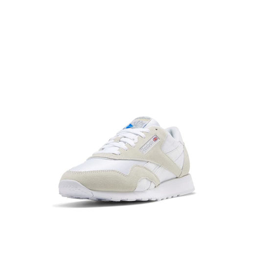 Picture of Reebok Men's Classic Nylon Sneaker, White/White/LGTGRE, 6.5 - Size: 6.5