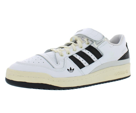 Picture of adidas Forum Low Mens Shoes Size 10, Color: Forever True White/Core Black/Green One - Size: 10