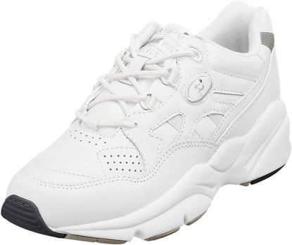 Picture of Propét Men's Stability Walker Walking Sneakers Medicare Approved Shoes , Beige White, 9.5 - Size: 9.5