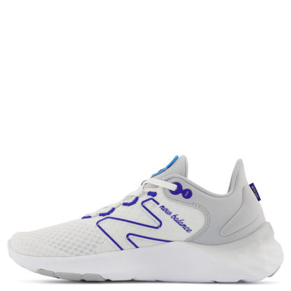 Picture of New Balance Women's Fresh Foam Roav V2 Running Shoe, White/Light Aluminum/Infinity Blue, 9 - Size: 9