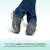 Picture of Orthofeet Men's Orthopedic Gray Knit Sprint Tie-Less Sneakers, Size 11 Wide - Size: 11 Wide