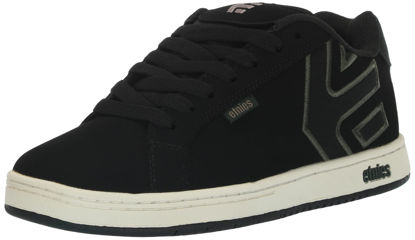 Picture of Etnies Men's Fader Skate Shoe, Black/Green, 8 - Size: 8
