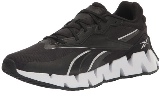 Picture of Reebok Women's Zig Dynamica 4.0 Sneaker, Black/White/Silver Metallic, 6.5 - Size: 6.5