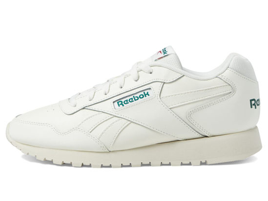 Picture of Reebok Unisex Glide Sneaker, Chalk/Dark Green/Flash Red, 14 US Men - Size: 15.5 Women/14 Men