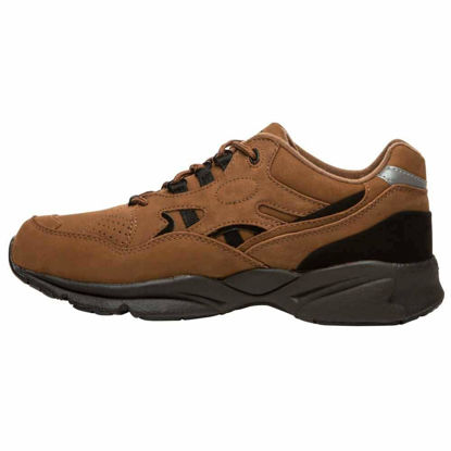 Picture of Propét Men's Stability Walker Walking Sneakers Medicare Approved Shoes, Choco/Black Nubuck, 8 XX-Wide - Size: 8 XX-Wide