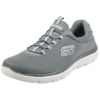 Picture of Skechers Men's Summits Trainers, Charcoal Mesh Trim, 11.5 Wide - Size: 11.5 Wide