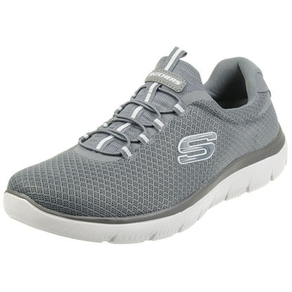 Picture of Skechers Men's Summits Trainers, Charcoal Mesh Trim, 11.5 Wide - Size: 11.5 Wide