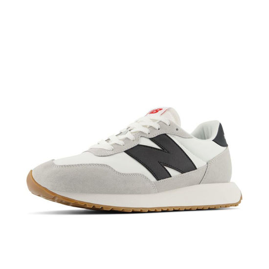 Picture of New Balance Men's 237 V1 Sneaker, White/Brighton Grey/Black, 10.5 - Size: 10.5