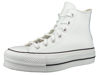 Picture of Converse Women's Chuck Taylor All Star Lift Clean HIGH TOP Sneaker, White/Black/White, 11 M US - Size: 11