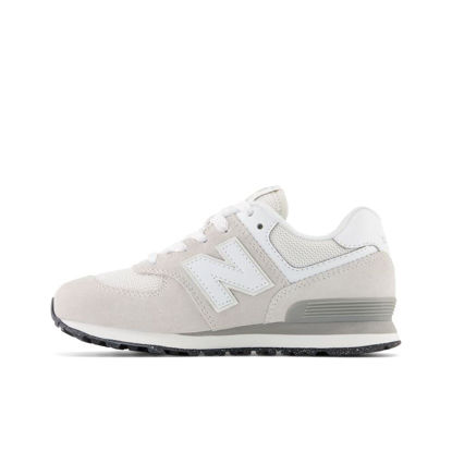 Picture of New Balance 574 Core Lace-Up Sneaker, Nimbus Cloud/White, 4.5 US Unisex Big Kid - Size: 4.5 Big Kid