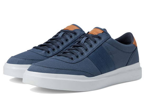 Picture of Cole Haan Men's Grandpro Rally Canvas Court 2 Sneaker, Vintage Indigo/Natural Tan/Optic White, 9.5 - Size: 9.5