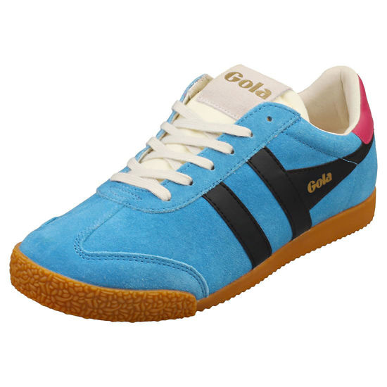 Picture of Gola Women's Elan Sneaker, Santorini/Black/Fuchsia, 5 - Size: 5