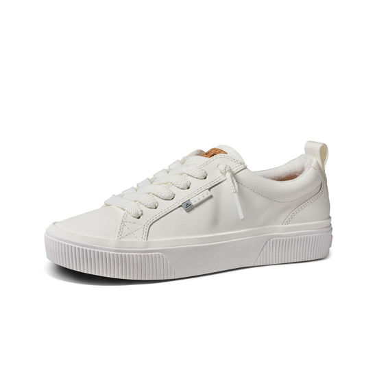Picture of Reef CJ5183-060-M Lay Day Dawn White Leather 6 - Size: 6