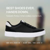 Picture of Kizik Prague Hands Free Mens or Womens Sneakers, Casual Slip On Shoes Women and Men Love, Comfortable for Walking, Work, and More, Women's and Men's Fashion for Any Occasion - Black, M11 / W12.5 - Size: 12.5 Women/11 Men