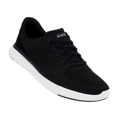 Picture of Kizik Lima Black M14 / W15.5 Slip-On Sneakers, Casual Shoes for Women and Men, Comfortable and Stylish Womens and Mens Shoes for Work, Walking, The Office, and More, Womens and Mens Slip on Sneakers - Size: 15.5 Women/14 Men