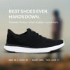 Picture of Kizik Lima Black Slip-on Sneakers, Comfortable Shoes for Women and Men, Size 11.5 (M), 13 (W), Unisex, Casual Users, Work, Moderate Cushioning - Size: 13 Women/11.5 Men