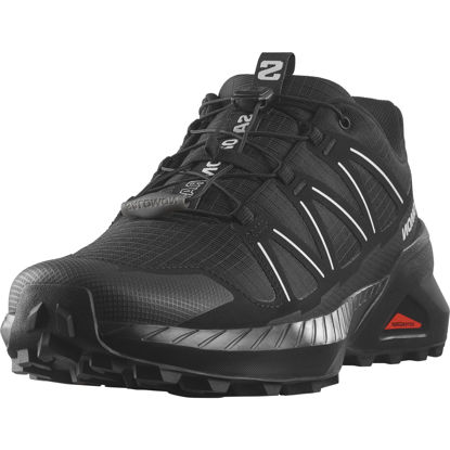 Picture of Salomon Men's SPEEDCROSS PEAK Trail Running Shoes for Men, Black / Black / Glacier Gray, 8.5 - Size: 8.5