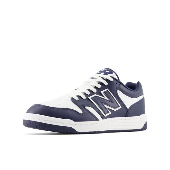 Picture of New Balance Unisex-Adult BB480 V1 Sneaker, True Red/Black/White, 13 - Size: 14.5 Wide Women/13 Men