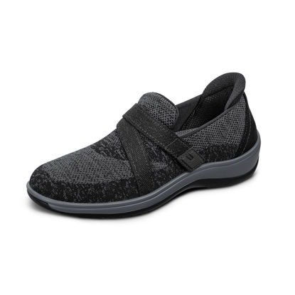 Picture of Orthofeet Women's Orthopedic Black Stretch Knit Amalya Casual Shoe, Size 8 Medium - Size: 8