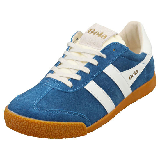 Picture of Gola Women's Elan Sneaker, Marine Blue/White, 7.5 - Size: 7.5